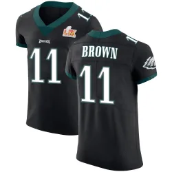 Men's A.J. Brown Philadelphia Eagles No.11 Elite Alternate Vapor Untouchable Super Bowl LIX Jersey - Black