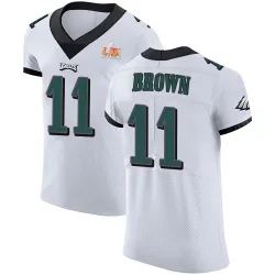 Men's A.J. Brown Philadelphia Eagles No.11 Elite Vapor Untouchable Super Bowl LIX Jersey - White