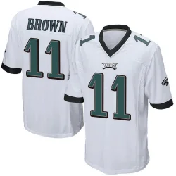 Men's A.J. Brown Philadelphia Eagles No.11 Game Jersey - White