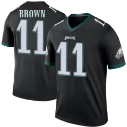 Men's A.J. Brown Philadelphia Eagles No.11 Legend Color Rush Jersey - Black