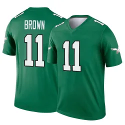 Men's A.J. Brown Philadelphia Eagles No.11 Legend Kelly Alternate Jersey - Green