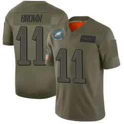 Men's A.J. Brown Philadelphia Eagles No.11 Limited 2019 Salute to Service Jersey - Camo