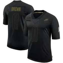 Men's A.J. Brown Philadelphia Eagles No.11 Limited 2020 Salute To Service Jersey - Black