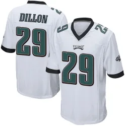 Men's AJ Dillon Philadelphia Eagles No.29 Game Jersey - White