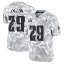 Men's AJ Dillon Philadelphia Eagles No.29 Limited 2024 Salute to Service Jersey - Arctic Camo