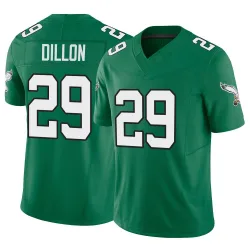 Men's AJ Dillon Philadelphia Eagles No.29 Limited Kelly Alternate Vapor F.U.S.E. Jersey - Green
