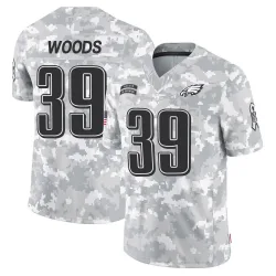 Men's A.J. Woods Philadelphia Eagles No.39 Limited 2024 Salute to Service Jersey - Arctic Camo