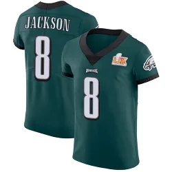 Men's Adoree' Jackson Philadelphia Eagles No.8 Elite Midnight Team Color Vapor Untouchable Super Bowl LIX Jersey - Green
