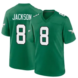Men's Adoree' Jackson Philadelphia Eagles No.8 Game Kelly Alternate Jersey - Green