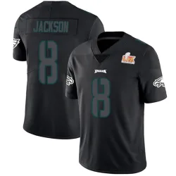 Men's Adoree' Jackson Philadelphia Eagles No.8 Limited Super Bowl LIX Jersey - Black Impact