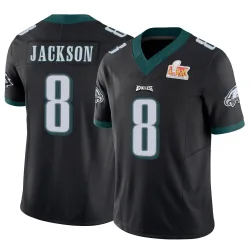 Men's Adoree' Jackson Philadelphia Eagles No.8 Limited Vapor F.U.S.E. Super Bowl LIX Jersey - Black