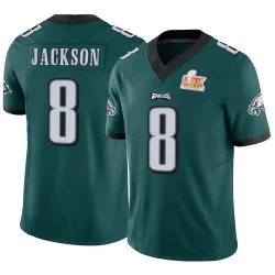 Men's Adoree' Jackson Philadelphia Eagles No.8 Limited Vapor F.U.S.E. Super Bowl LIX Jersey - Green