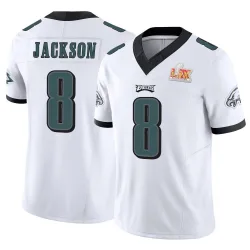 Men's Adoree' Jackson Philadelphia Eagles No.8 Limited Vapor F.U.S.E. Super Bowl LIX Jersey - White