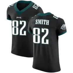 Men's Ainias Smith Philadelphia Eagles No.82 Elite Alternate Vapor Untouchable Jersey - Black