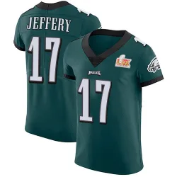 Men's Alshon Jeffery Philadelphia Eagles No.17 Elite Midnight Team Color Vapor Untouchable Super Bowl LIX Jersey - Green