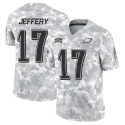 Men's Alshon Jeffery Philadelphia Eagles No.17 Limited 2024 Salute to Service Jersey - Arctic Camo