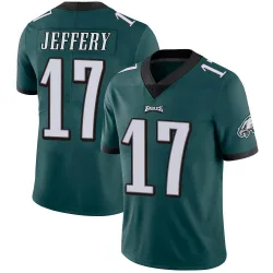 Men's Alshon Jeffery Philadelphia Eagles No.17 Limited Midnight Team Color Vapor Untouchable Jersey - Green