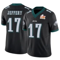 Men's Alshon Jeffery Philadelphia Eagles No.17 Limited Vapor F.U.S.E. Super Bowl LIX Jersey - Black