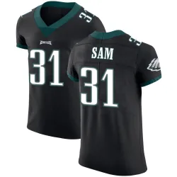 Men's Andre' Sam Philadelphia Eagles No.31 Elite Alternate Vapor Untouchable Jersey - Black