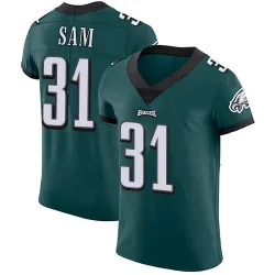 Men's Andre' Sam Philadelphia Eagles No.31 Elite Midnight Team Color Vapor Untouchable Jersey - Green