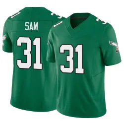 Men's Andre' Sam Philadelphia Eagles No.31 Limited Kelly Alternate Vapor F.U.S.E. Jersey - Green