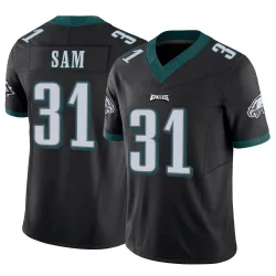 Men's Andre' Sam Philadelphia Eagles No.31 Limited Vapor F.U.S.E. Jersey - Black