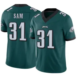 Men's Andre' Sam Philadelphia Eagles No.31 Limited Vapor F.U.S.E. Jersey - Green