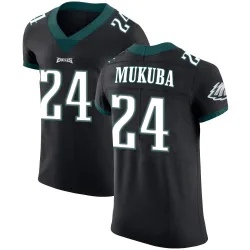 Men's Andrew Mukuba Philadelphia Eagles No.24 Elite Alternate Vapor Untouchable Jersey - Black