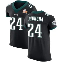 Men's Andrew Mukuba Philadelphia Eagles No.24 Elite Alternate Vapor Untouchable Super Bowl LIX Jersey - Black