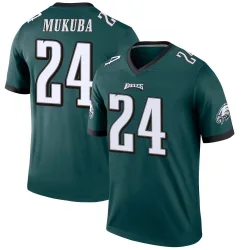 Men's Andrew Mukuba Philadelphia Eagles No.24 Legend Jersey - Green