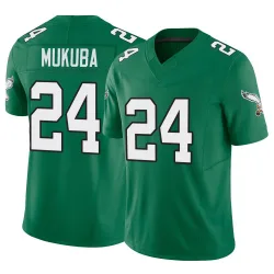 Men's Andrew Mukuba Philadelphia Eagles No.24 Limited Kelly Alternate Vapor F.U.S.E. Jersey - Green