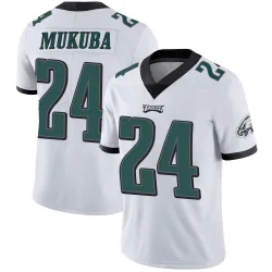 Men's Andrew Mukuba Philadelphia Eagles No.24 Limited Vapor Untouchable Jersey - White