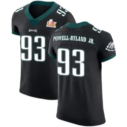 Men's Antwaun Powell-Ryland Jr. Philadelphia Eagles No.93 Elite Alternate Vapor Untouchable Super Bowl LIX Jersey - Black