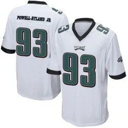 Men's Antwaun Powell-Ryland Jr. Philadelphia Eagles No.93 Game Jersey - White