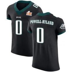 Men's Antwaun Powell-Ryland Philadelphia Eagles No.0 Elite Alternate Vapor Untouchable Super Bowl LIX Jersey - Black