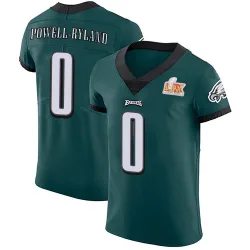 Men's Antwaun Powell-Ryland Philadelphia Eagles No.0 Elite Midnight Team Color Vapor Untouchable Super Bowl LIX Jersey - Green