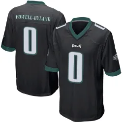 Men's Antwaun Powell-Ryland Philadelphia Eagles No.0 Game Alternate Jersey - Black