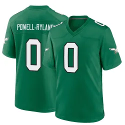 Men's Antwaun Powell-Ryland Philadelphia Eagles No.0 Game Kelly Alternate Jersey - Green