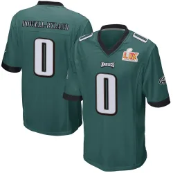 Men's Antwaun Powell-Ryland Philadelphia Eagles No.0 Game Team Color Super Bowl LIX Jersey - Green
