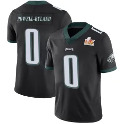 Men's Antwaun Powell-Ryland Philadelphia Eagles No.0 Limited Alternate Vapor Untouchable Super Bowl LIX Jersey - Black
