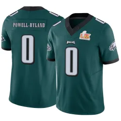 Men's Antwaun Powell-Ryland Philadelphia Eagles No.0 Limited Vapor F.U.S.E. Super Bowl LIX Jersey - Green