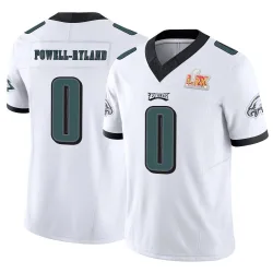 Men's Antwaun Powell-Ryland Philadelphia Eagles No.0 Limited Vapor F.U.S.E. Super Bowl LIX Jersey - White