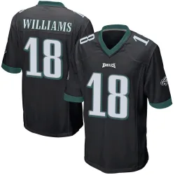 Men's Avery Williams Philadelphia Eagles No.18 Game Alternate Jersey - Black