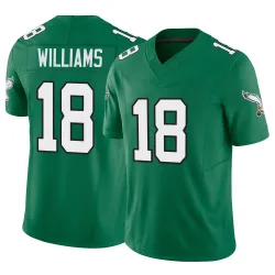 Men's Avery Williams Philadelphia Eagles No.18 Limited Kelly Alternate Vapor F.U.S.E. Jersey - Green