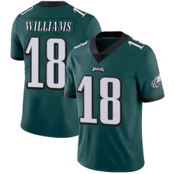 Men's Avery Williams Philadelphia Eagles No.18 Limited Midnight Team Color Vapor Untouchable Jersey - Green