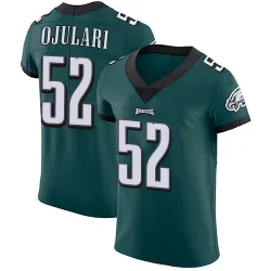 Men's Azeez Ojulari Philadelphia Eagles No.52 Elite Midnight Team Color Vapor Untouchable Jersey - Green