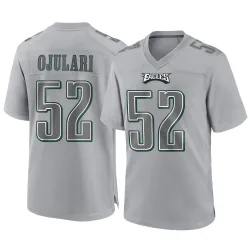 Men's Azeez Ojulari Philadelphia Eagles No.52 Game Atmosphere Fashion Jersey - Gray