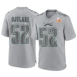 Men's Azeez Ojulari Philadelphia Eagles No.52 Game Atmosphere Fashion Super Bowl LIX Jersey - Gray