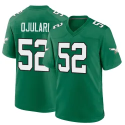 Men's Azeez Ojulari Philadelphia Eagles No.52 Game Kelly Alternate Jersey - Green