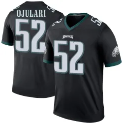 Men's Azeez Ojulari Philadelphia Eagles No.52 Legend Color Rush Jersey - Black
